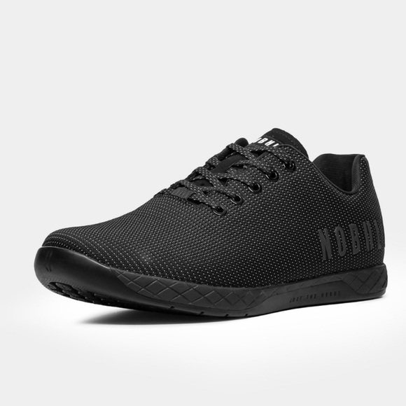 NOBULL Shoes - NOBULL Womens Black Reflective Woven Nobull Outwork Sneaker Size 9